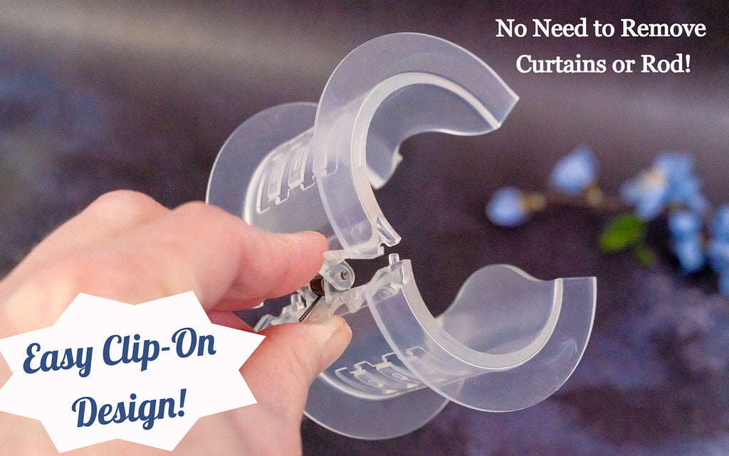 Easy Clip-On! Curtain Spacers